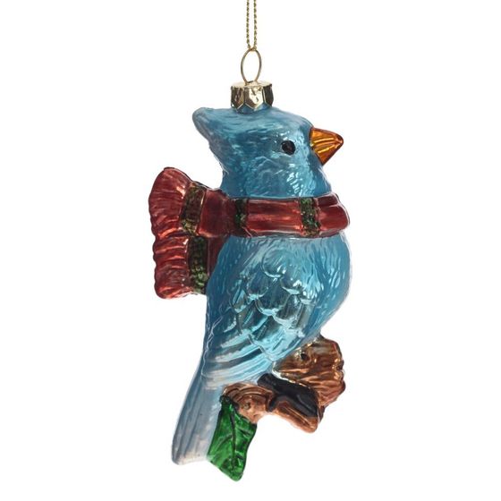 Украшение новогоднее &quot;Птичка&quot;, L8 W5 H13 см, 4в.