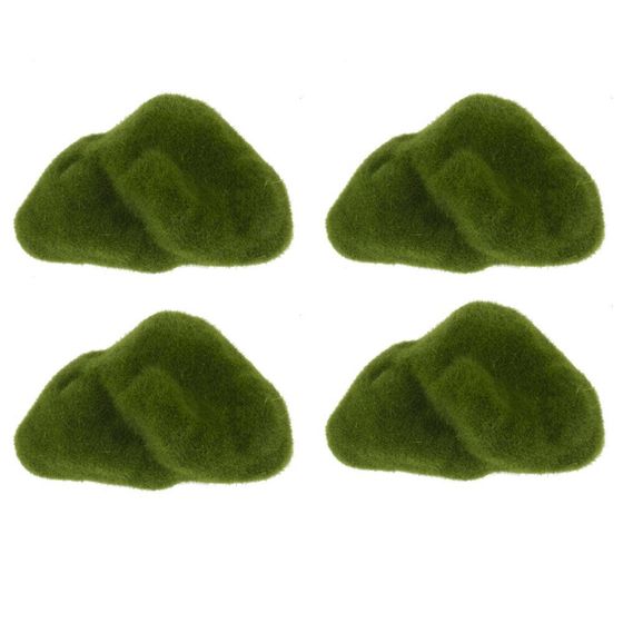 Камни декоративные, набор 4 шт, L26 W15 H6 см