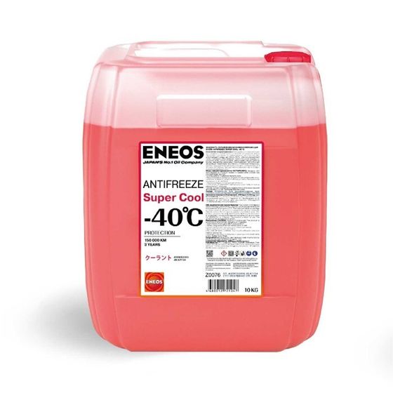 Антифриз ENEOS Super Cool -40 C, красный, 10 кг