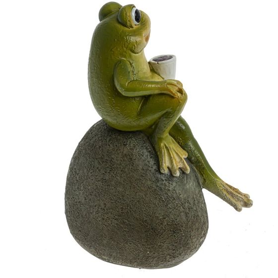 Фигурка декоративная "Лягушка", L10 W6 H15 см