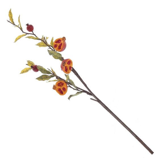 Ветка искусственная &quot;Гранат&quot;, L17 W17 H105 см