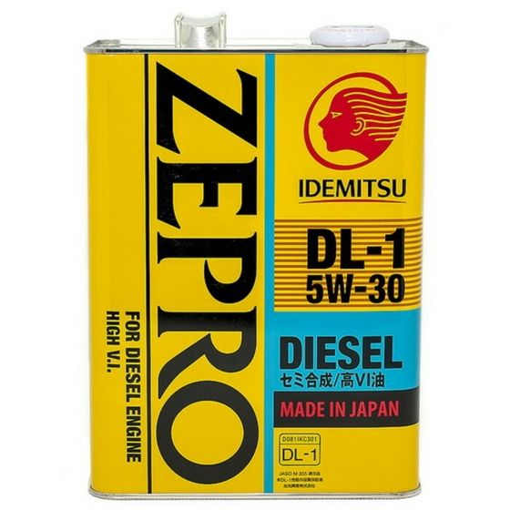 Масло моторное Idemitsu Zepro Diesel DL-1 5W-30, 4 л