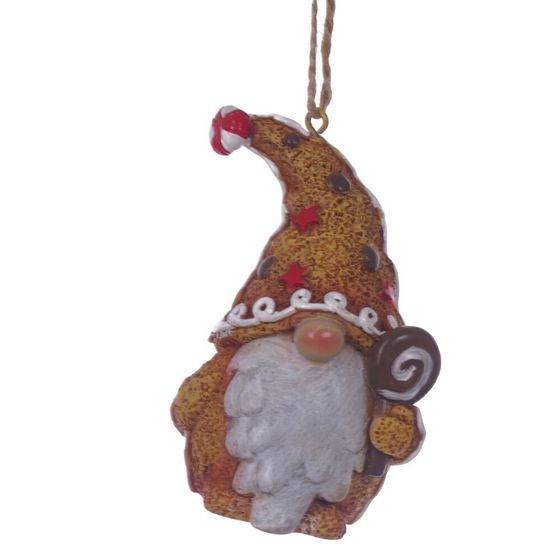 Фигурка декоративная подвесная "Гном",  L5 W3,5 H7 см, 2в.