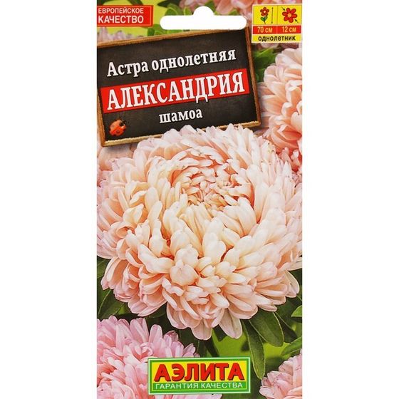 Семена Цветов Астра &quot;Александрия шамоа&quot;, ц/п, 0,1 г