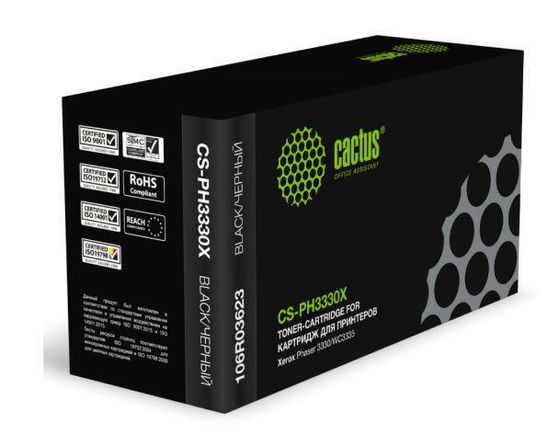 Картридж лазерный Cactus CS-PH3330X 106R03623 черный (15000стр.) для Xerox Phaser 3330/WC3335