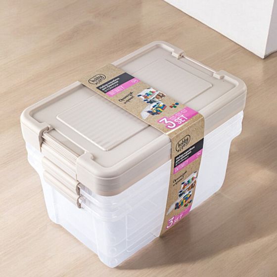 Набор коробок для хранения STORMAX INFINITY 3шт 9л