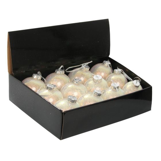 Набор из 12шт Украшение новогоднее Шар "Лунный свет", D 8 см, L35 W27 H9 см