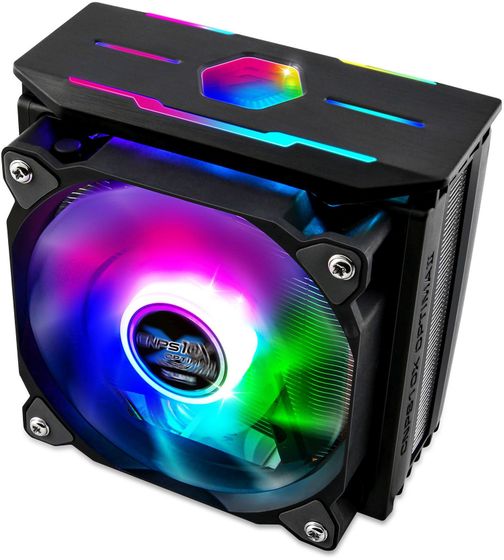 Устройство охлаждения(кулер) Zalman CNPS10X Optima II Black RGB Soc-AM4/1151/1200/2066 4-pin 17-27dB Al+Cu 180W 740gr LED Ret