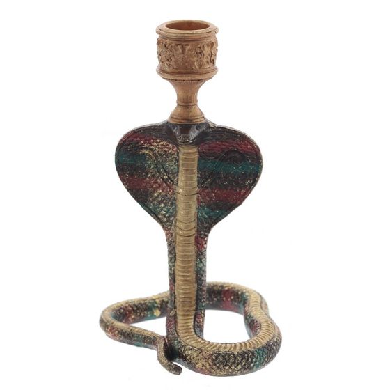 Подсвечник &quot;Змея&quot;, L10 W10 H18 см, 2в.