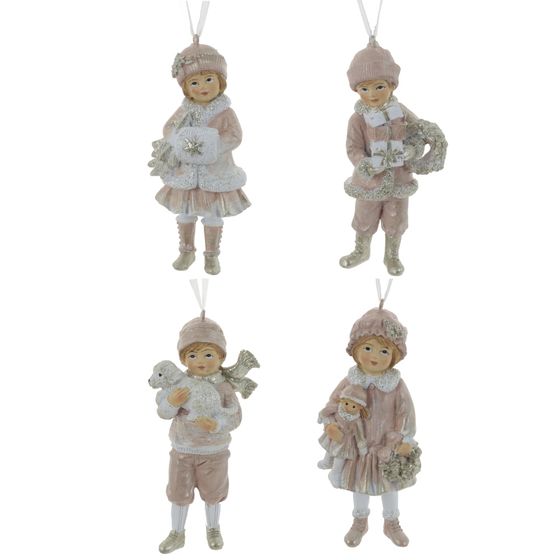 Изделие декоративное подвесное "Мальчик/Девочка", L5 W4 H10,5 см, 4в.