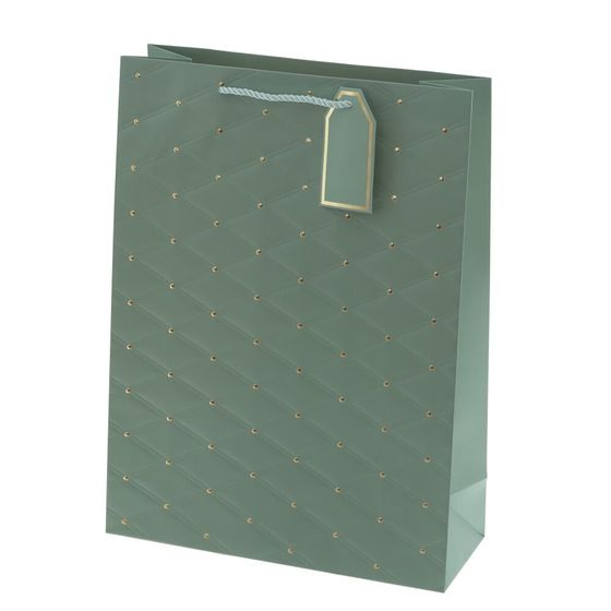 Пакет подарочный L (бумага 210г/м2, блок 12шт), L31 W12 H42 см, 4в.