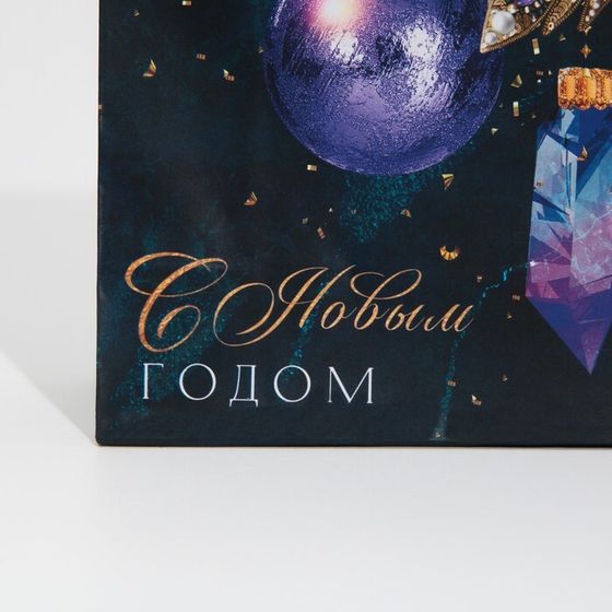 Пакет ламинированный вертикальный «Сверкай огнями», 12 × 15 × 5,5 см