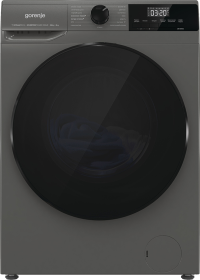 Стиральная машина Gorenje W2D2A164ADSS/C серый, стирка 10кг, сушка, 6кг, 1400об/мин