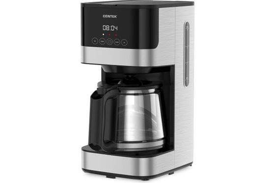 Кофеварка капельная Centek CT-1150 1000Вт стальной/черный