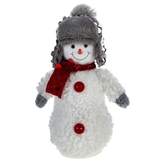 Изделие декоративное &quot;Снеговик&quot;, L8 W4,5 H17,5 см, 2в.
