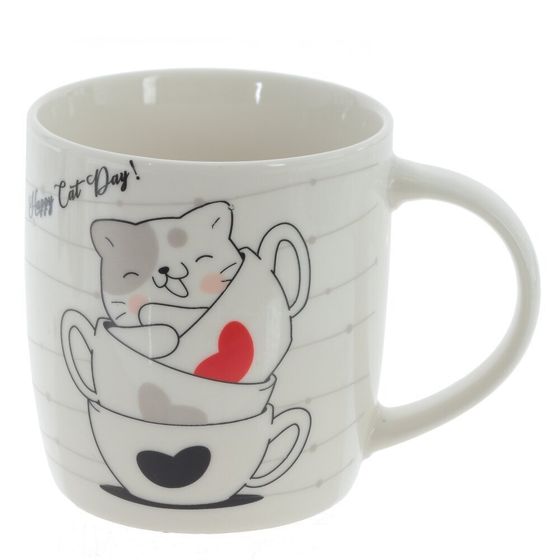 Кружка 350 мл, L11,5 W8,5 H9 см, дизайн микс