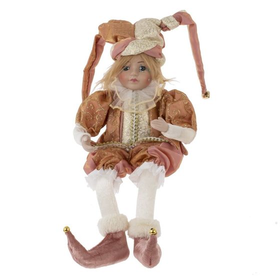 Игрушка набивная &quot;Клоун&quot; (музыкальный) , сидячий, L16 W29 H23 см