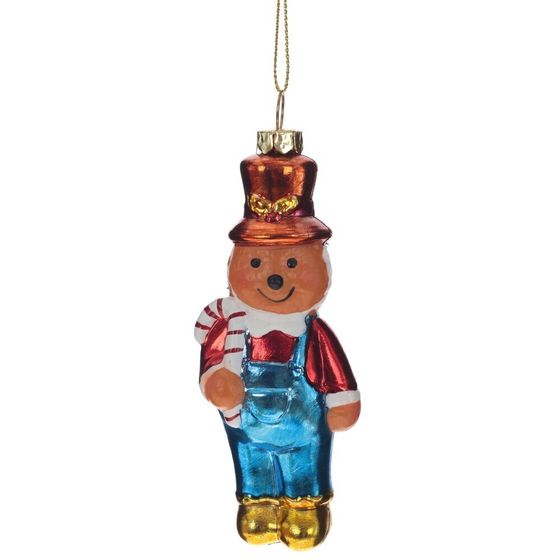 Украшение новогоднее &quot;Пряничный человечек&quot;, L4,5 W3 H12,5 см, 3в.