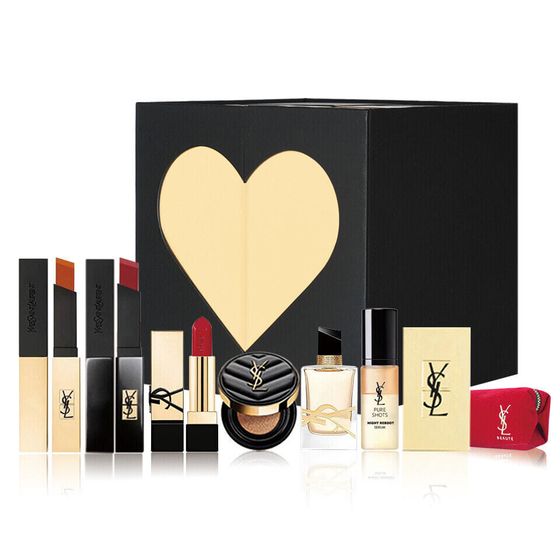 SAINT LAURENT Rubik&#39;s Cube Perfume Box Makeup Sets Easy-to-Blend Natural Matte Correcting Skin Tone Set Of 8