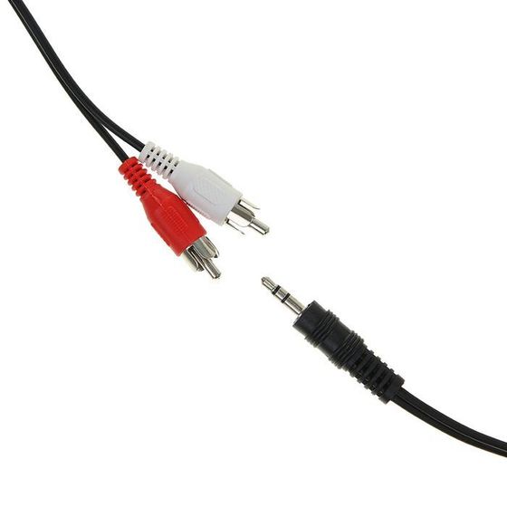 Кабель-переходник аудио Cablexpert CCA-458, Jack 3.5 мм(m)-2xRCA(m), 1.5 м, черный