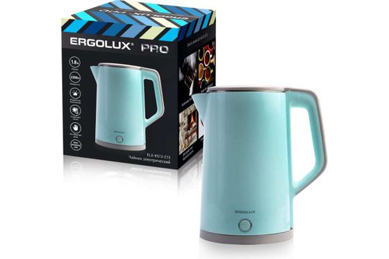 Чайник электрический Ergolux ELX-KS12-C13 1.8л 2200Вт голубой
