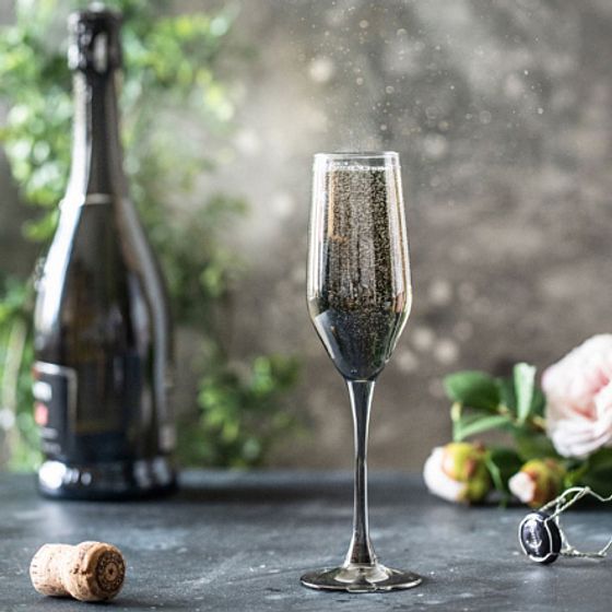 Бокал для шампанского СЕЛЕСТ 160мл СИЯЮЩИЙ ГРАФИТ 6шт