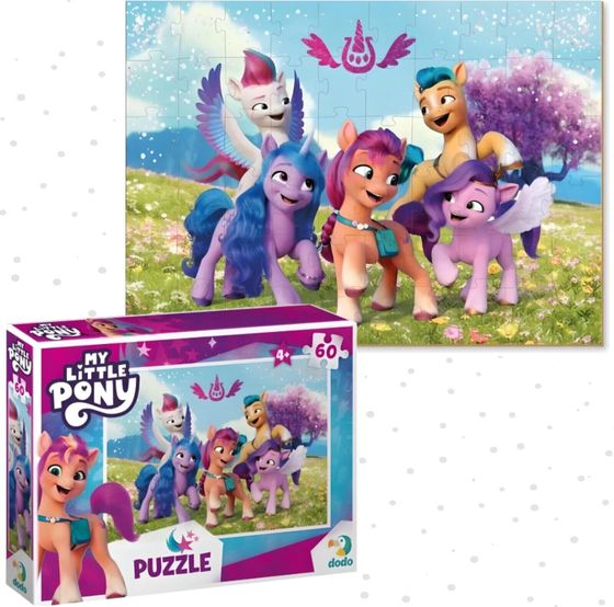 Dodo PUZZLE MY LITTLE PONY 60 ELEMENTÓW UROCZA UKŁADANKA DLA DZIECI KUCYKI