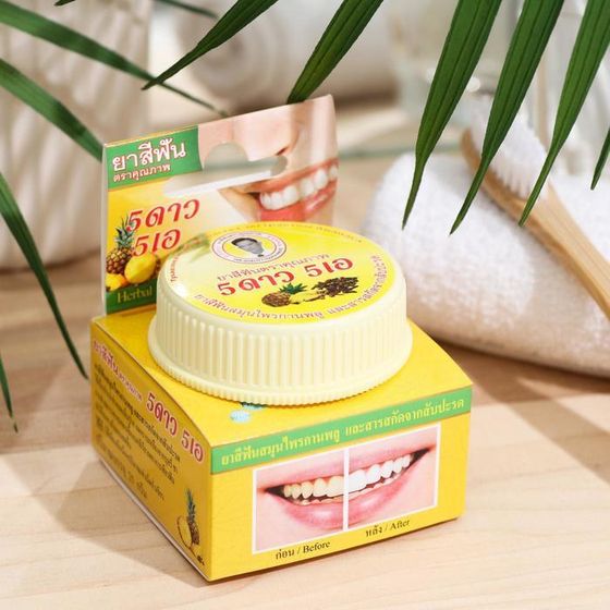 Зубная паста Herbal Clove &amp; Pineapple Toothpaste, с экстрактом ананаса, 25 г