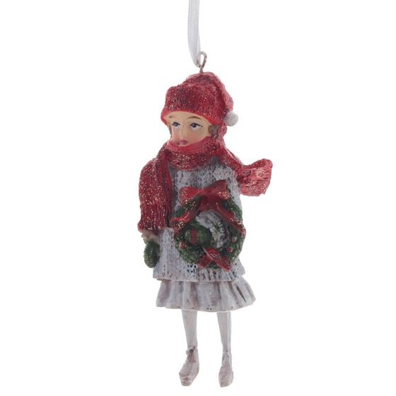 Изделие декоративное подвесное "Девочка/Мальчик", L6 W4 H11,5 см, 6в.