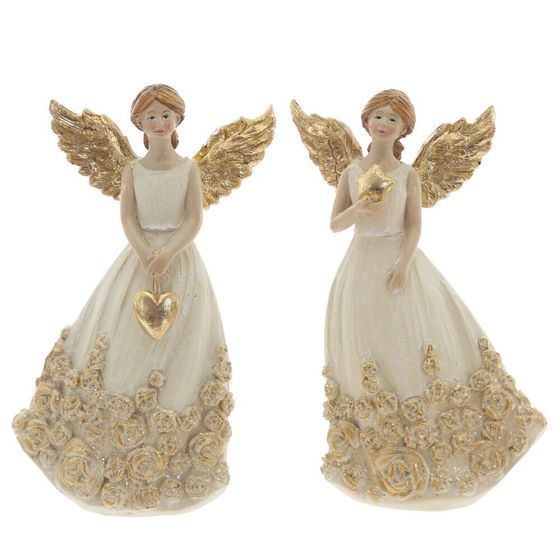 Фигурка декоративная &quot;Ангел&quot;, L7,5 W5 H13,5 см, 2в.