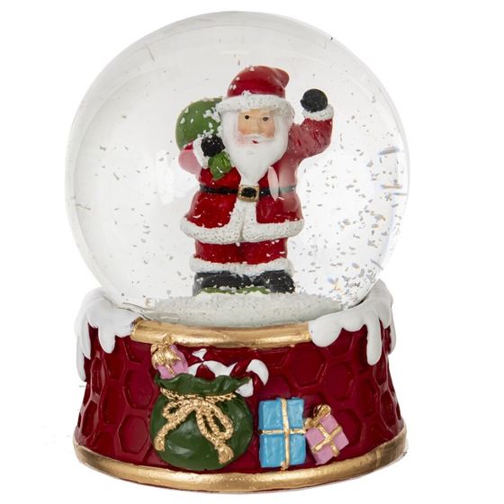 Фигурка декоративная &quot;Дед Мороз/Снеговик&quot; в стекл шаре, L7,5 W7,5 H8,5 см, 2в.