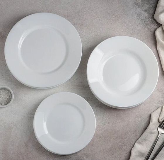 Столовый набор 18 предметов ДИРЕКТОР БЕЛЫЙ