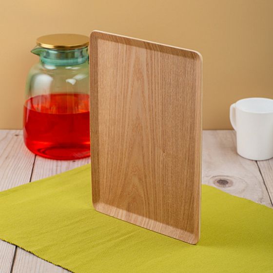 Поднос плоский NON-SLIP светлый 27х20см