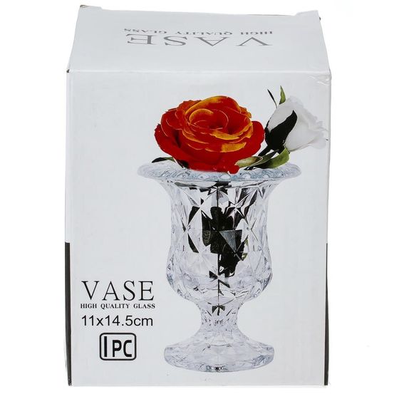 Ваза, 220 мл, L11 W11 H14,5 см