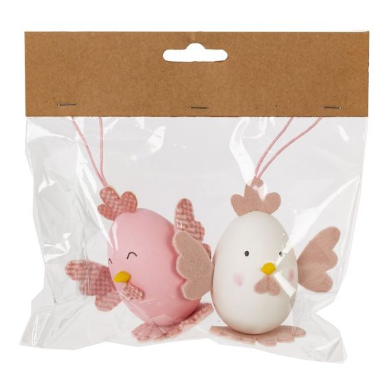 Набор из 2-х изделий декоративных подвесных &quot;Яйцо&quot; (7*5*7,5), L16 W4 H16 см