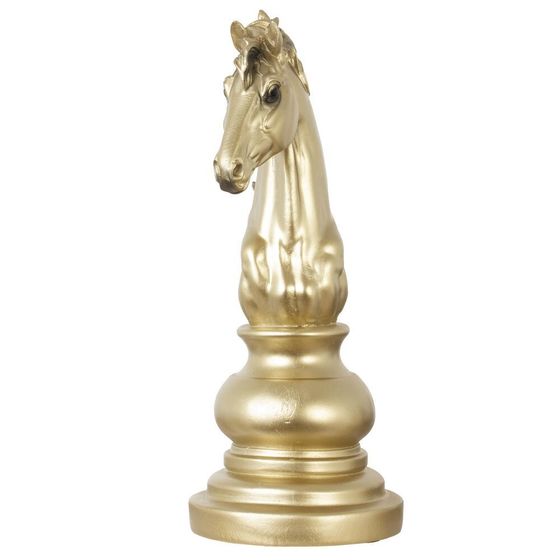 Фигурка декоративная "Шахматный конь", L11 W11 H26 см