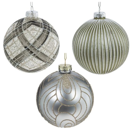 Набор из 9шт Украшение новогоднее "Шар", D 10 см, L33 W32 H10,5 см