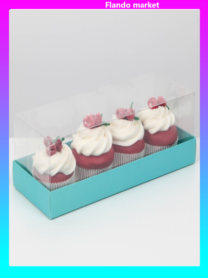 !09 Коробка (набор 5 штук) для десерта «Тиффани», 26, 2 х 8 х 9,7 см.