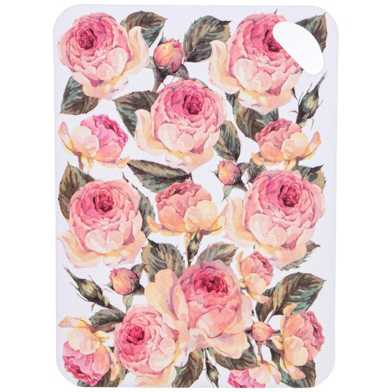 !09 НАБОР ДОСОК РАЗДЕЛОЧНЫХ "Кремовые пионы" 34*25*0,2/29*19*0,2 СМ.