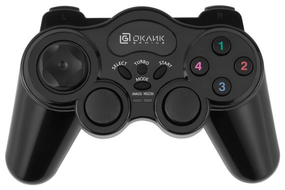 Геймпад Oklick GP-400MW вибрация черный для Windows, PS 1/2/3 (1138115)