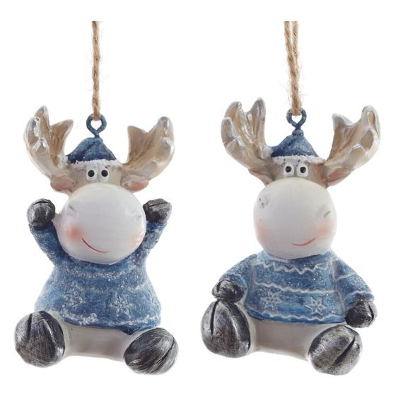Фигурка декоративная подвесная "Олень",   L4 W4 H5 см, 2в.