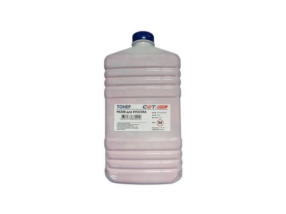 Тонер Cet PK208 OSP0208M-500 пурпурный бутылка 500гр. для принтера Kyocera Ecosys M5521cdn/M5526cdw/P5021cdn/P5026cdn