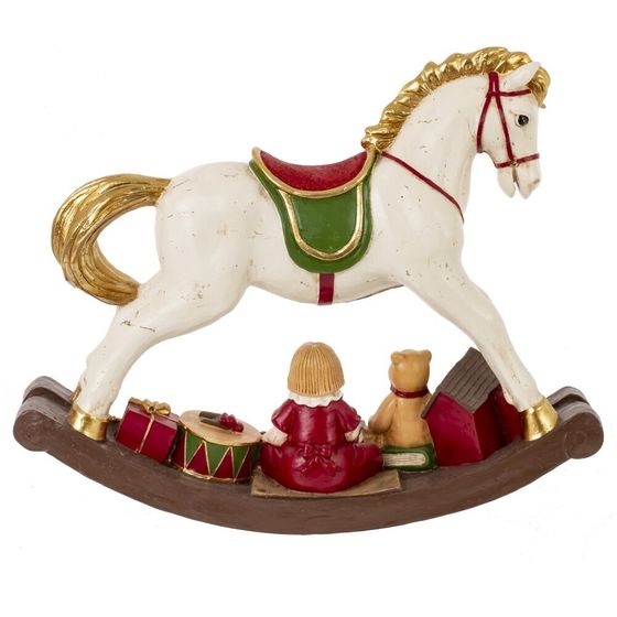 Фигурка декоративная &quot;Лошадка-качалка&quot;, L49 W12 H40 см