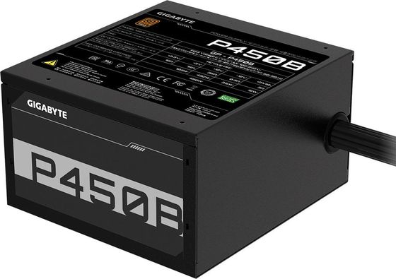 Блок питания 450W ATX Gigabyte GP-P450B 12cm fan 20+4pin (4+4pin) 6xSATA 2xPCI-E 3xMolex 1xFDD