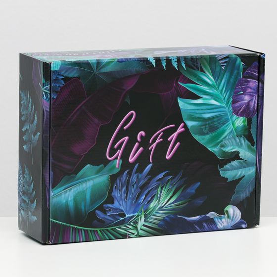 !Подарочная коробка двусторонняя Gift 27 х 21 х 9 см