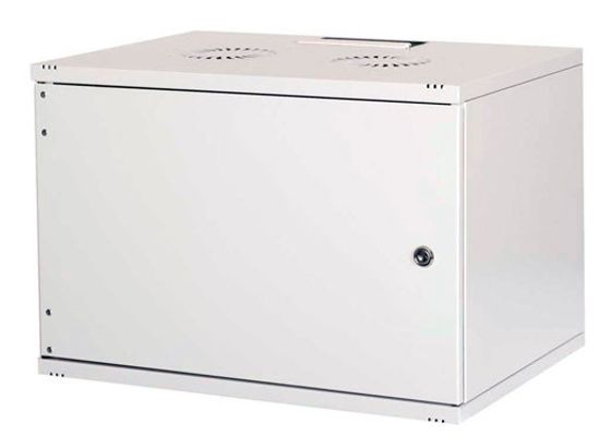 Шкаф коммутационный Lande NetBox Soho (LN-SH12U5440-BL-F0-2) настенный 12U 540x400мм пер.дв.металл задн.дв.стал.лист несъемн.бок.пан. направл.под зак