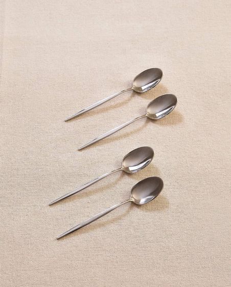 Pack of coffee spoons with thin handles (pack of 4)