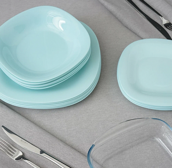 Тарелка обеденная КАРИН ЛАЙТ ТЮРКУАЗ 27см
