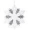 Изделие декоративное подвесное "Снежинка", L26 W0,5 H30 см, 3в.