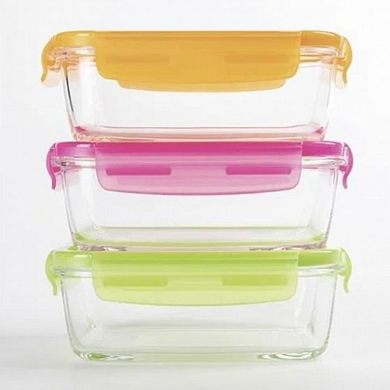 Контейнер ПЮРБОКС АКТИВ НЕОН МИКС 1220мл прямоугольный